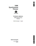 John Deere 100K Synchronous Thinner Service Repair Manual (tm1074)