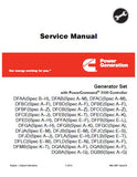 Cummins Onan Generator Set with Power Command 3100 Controller Model (DFBC ) Service Repair Manual